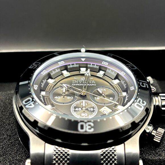 Invicta Coalition Forces 32727 Mens 52mm Black Stainless Chronograph Quartz 100m - Picture 13 of 17